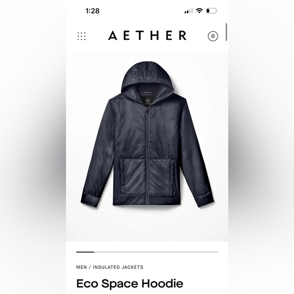 Aether Eco Space Hoodie in Navy